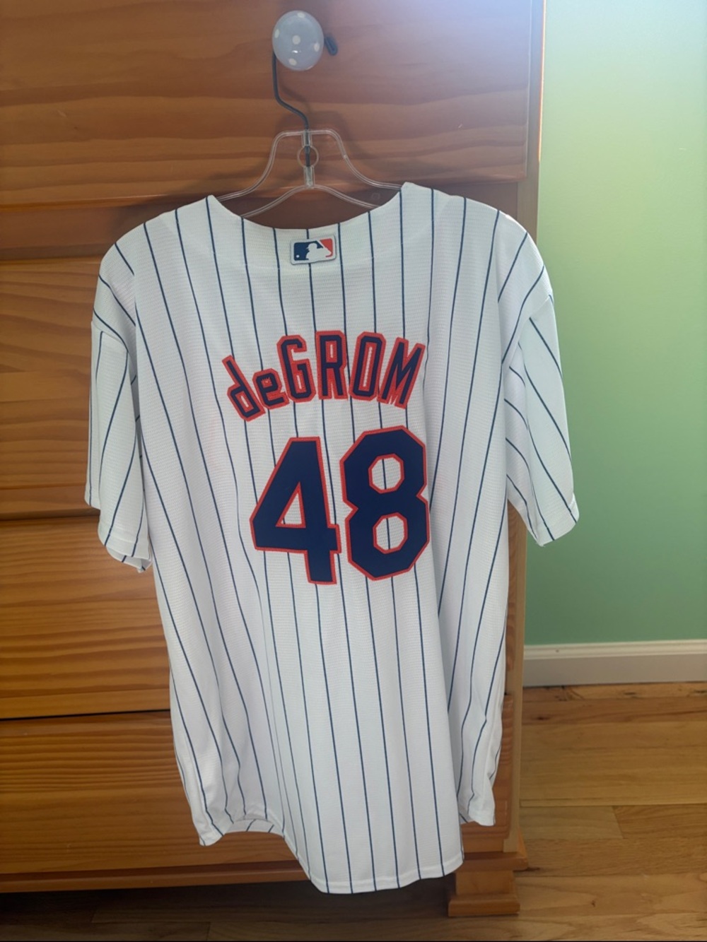 Youth Majestic New York Mets DeGrom jersey size Large 14-16
